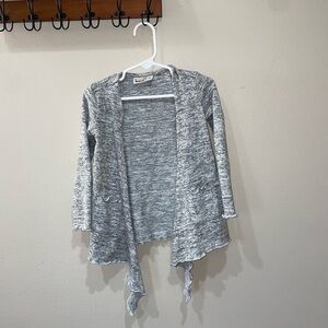Gray Open Front 2T Girls Sweater